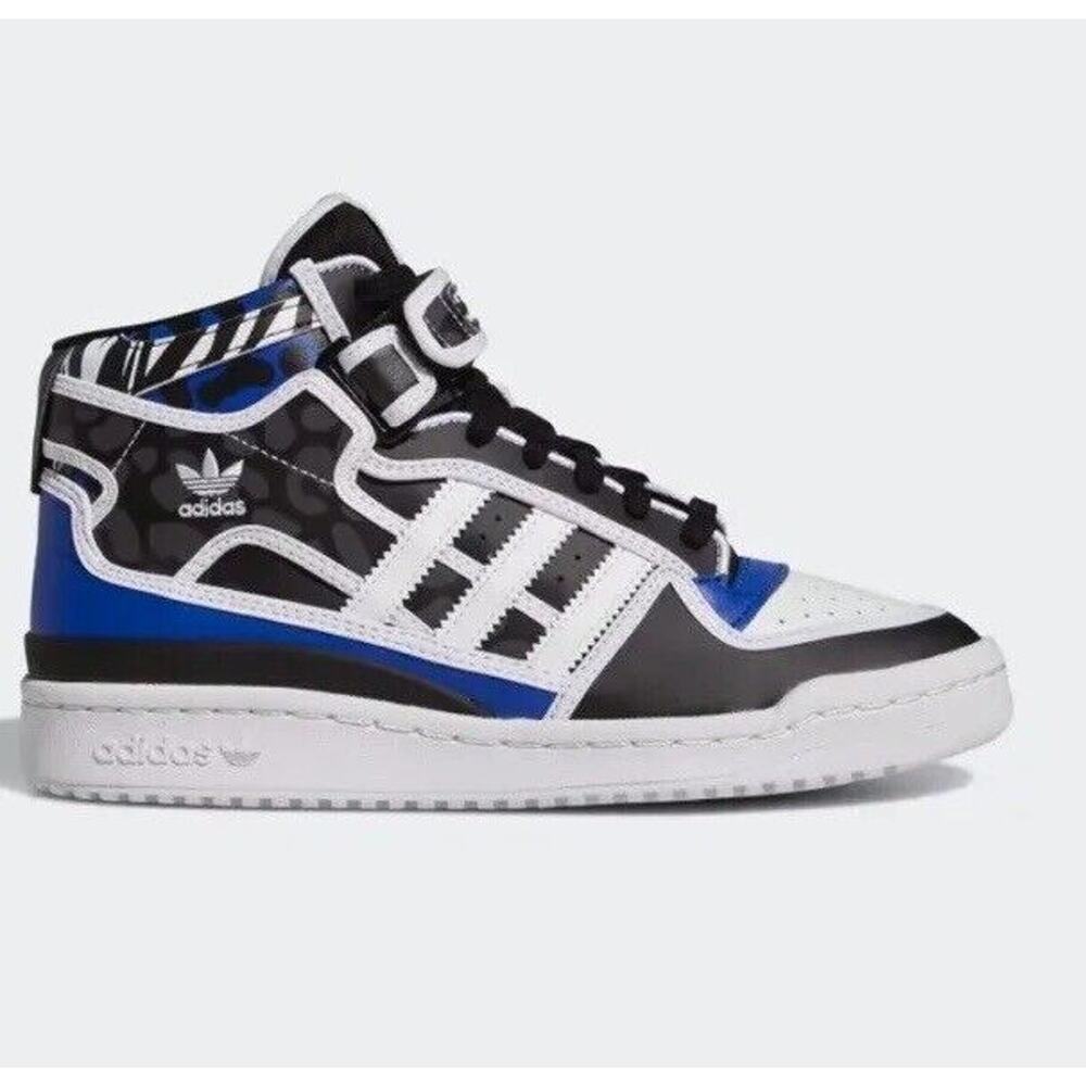 adidas Originals Rich Mnisi Forum Mid Trainers Women 7.5 High Top Shoes Zebra